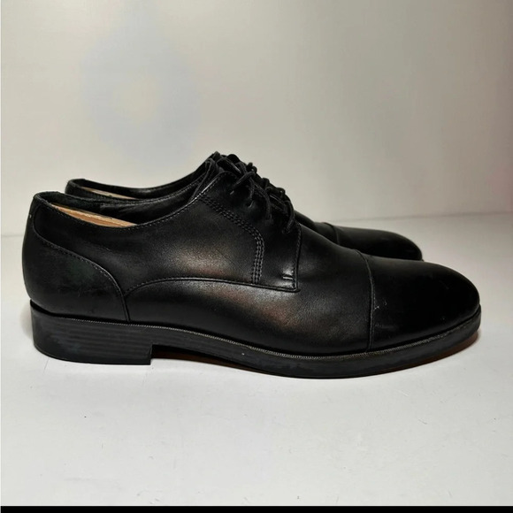 Cole Haan Mens 10.5 M Henry Grand Cap Toe Oxfords Shoes Black C24518 - Picture 1 of 9